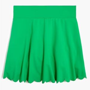 ✨NWT J. Crew Factory Active Skort with Scalloped Hem in Vintage Kelly 💚
